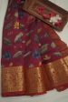 Magenta Chiniya Silk Saree Online