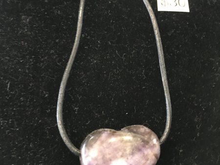 Necklace - Rose Quartz Tumbled Heart For Sale