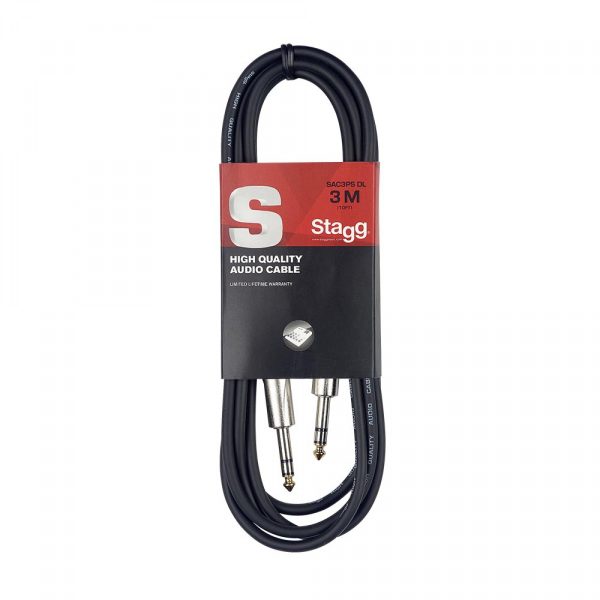 Stagg S Series Balanced Jack to Jack Audio Cable (Stereo) Supply