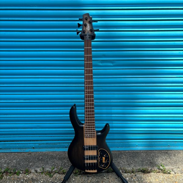 Cort C5 Plus OVMH 5 String Bass Guitar - Antique Brown Burst Supply