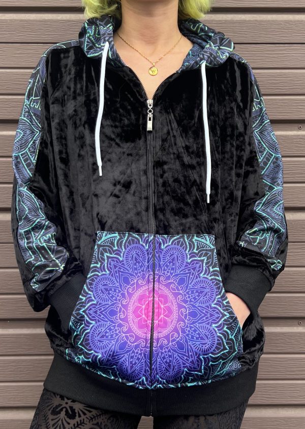 Cameron Gray - Mandala Love -  Keme Zip Up Hoodie on Sale