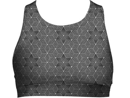 *NOW IN CRUSHED VELVET!* Hakan Hisim -  Cube Star  - Women s Active Top Online Hot Sale