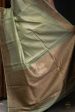 Pure Tusser Plain Saree With Antique Zari Border For Cheap