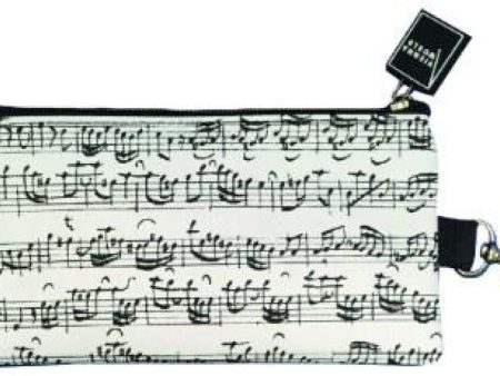 Sheet Music Pencil Case - White For Sale