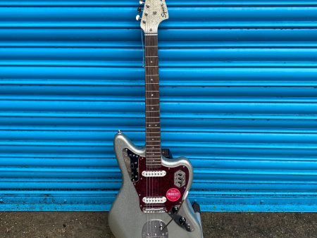 Fender Squier - Jaguar Electric Guitar (Silver Sparkle) For Cheap