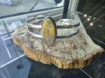 Anju Kashi Stone Cuff Bracelet - Bumble Bee Jasper For Cheap