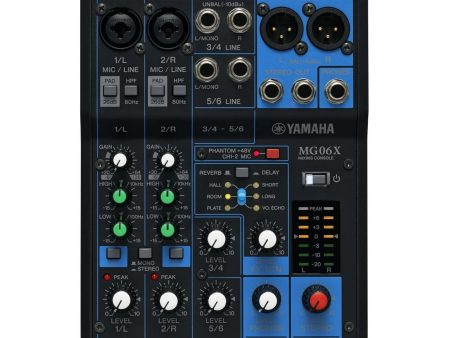 Yamaha 6-Channel Analog Mixer MG06X For Discount