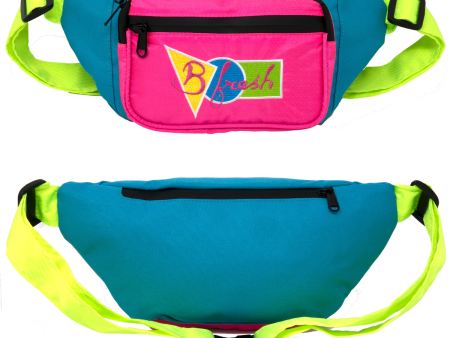 B Fresh - Water Resistant Fanny Pack- 80S Color Block on Sale