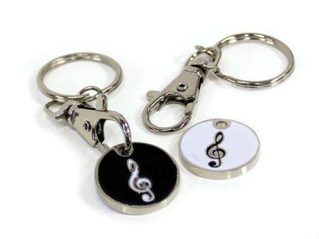 Trolley Token Treble Clef Keyrings Discount