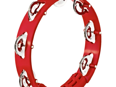 Meinl Tour Tambourine, Steel Jingles, Red 8  For Discount