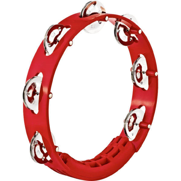 Meinl Tour Tambourine, Steel Jingles, Red 8  For Discount