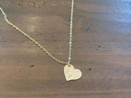 Bubs and Sass - Hammered Heart Necklace Discount