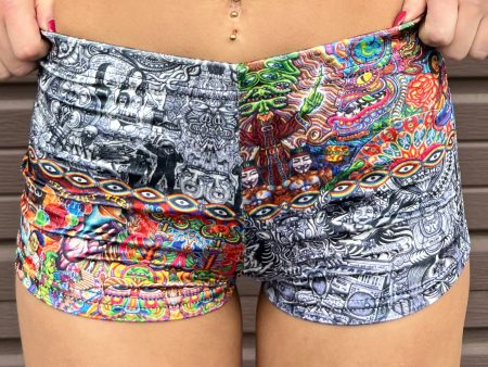 *NOW IN CRUSHED VELVET* Chris Dyer -  Chaos Culture Jam  - Booty Shorts Online Hot Sale