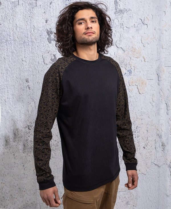 SOL Seed Of Life -  LSD Molecule  Long Sleeve T-shirt ➟ Black Sale