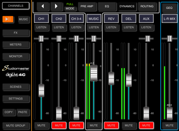 Studiomaster DigiLive 8C - 8 Input Digital Mixer Sale