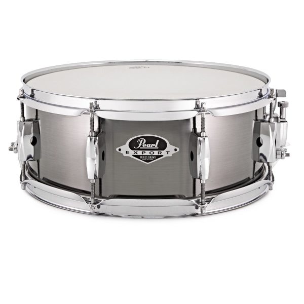 Pearl Export 14  Snare (14  x 5.5 ) - Smokey Chrome For Sale