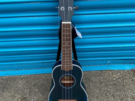 Adam Black SB120 Soprano Ukulele - See Through Blue Discount