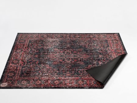 DRUMnBASE Vintage Persian Drum Rug – Red & Black – 185 x160cm Online