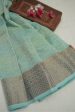 Light Sea Green Chanderi Silk Saree For Cheap