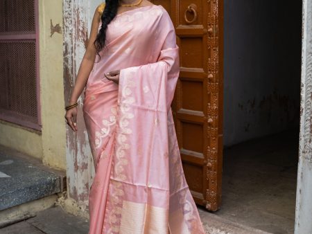 Pure Katan Saree With Horizontal Border Cheap