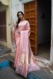 Pure Katan Saree With Horizontal Border Cheap