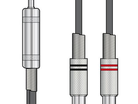 Classic Audio Lead 3.5mm TRS Jack Plug - 2 x RCA Plugs (3M) For Cheap