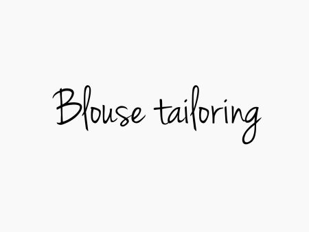 BLOUSE TAILORING Online Sale