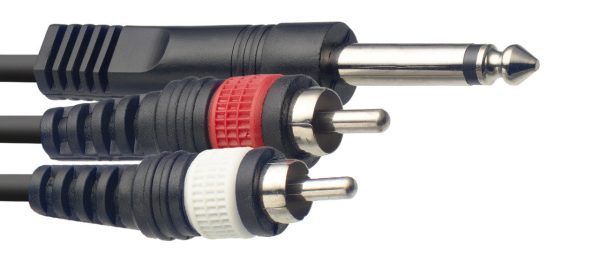 Stagg S Series Y-Cable Jack (Mono)   2x RCA Online