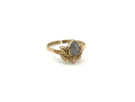 Anju Jewelry - Labradorite Ring - Gold Discount