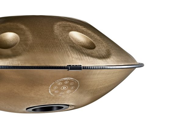 (Ex-Display) MEINL Sonic Energy Sensory Handpan Stainless Steel D Kurd 9 Notes 440 Hz - Vintage Gold Online now