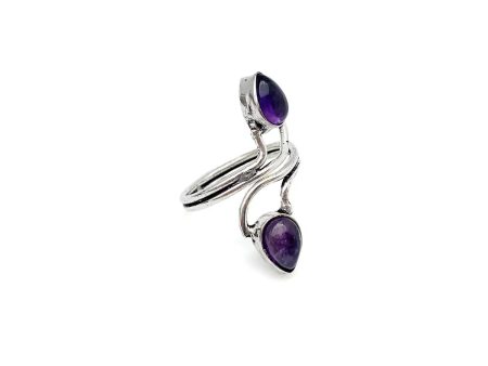 Anju Jewelry - Amethyst Ring - Silver For Sale