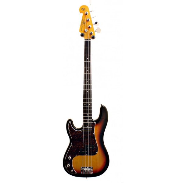 SX P Bass Style Electric Bass in 3 Colour Sunburst Left Handed with Gig Bag For Discount