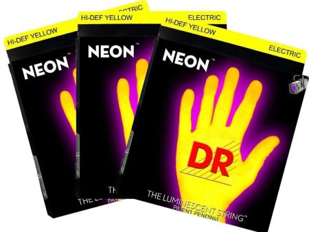 Dr  Hi-Def Yellow  Neon Electric Guitar Strings Discount