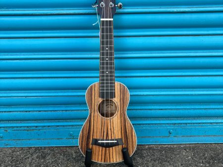 Snail UKS-215E Zebrawood Soprano Ukulele, inc. Gig Bag Online Hot Sale