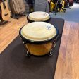 Pre-Loved Pearl Primero Series Bongos Natural Inc. Case For Cheap