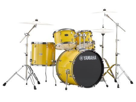 Yamaha Rydeen Mellow Yellow 20  Shell Pack Hardware and Cymbals Sale