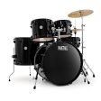 Natal EVO 20 Fusion Drum Kit with Hardware & Cymbals, Black For Sale