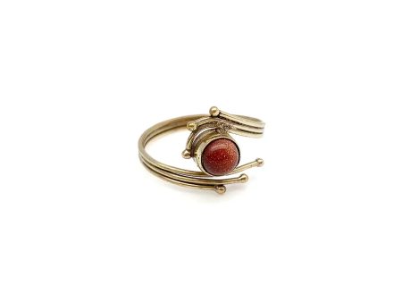 Anju Jewelry - Goldstone Ring - Silver on Sale