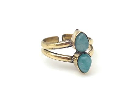 Anju Jewelry - Amazonite Ring - Gold Hot on Sale