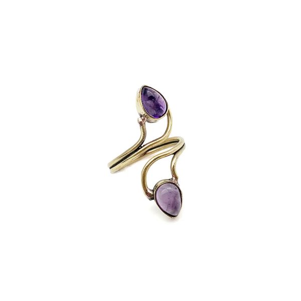 Anju Jewelry - Amethyst Ring - Gold Cheap