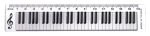 Music Gift 15cm Ruler Piano Keyboard Design Hot on Sale