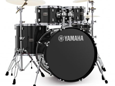 Yamaha Rydeen Black Glitter 20  Shell Pack Hardware and Cymbals Online now