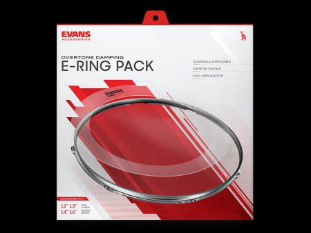 Evans E-Ring Pack Standard Kit Overtone Damping Supply