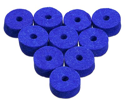 Ahead Blue Wool Cymbal Felts 10 Pack 1.5X.5″ For Discount