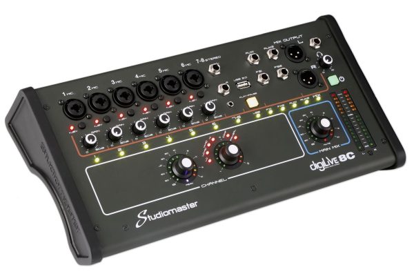 Studiomaster DigiLive 8C - 8 Input Digital Mixer Sale