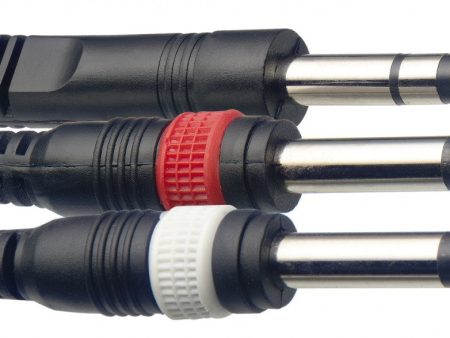 Stagg S series Y cable, 2x Mono Jack 1x Stereo Jack For Cheap