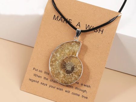 Ammonite Pendant Necklace Hot on Sale