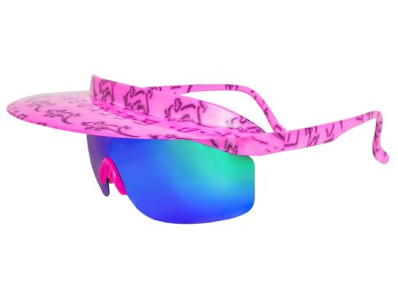 B Fresh - Gecko Hawaii Retro - Pink - Visor Shades Discount