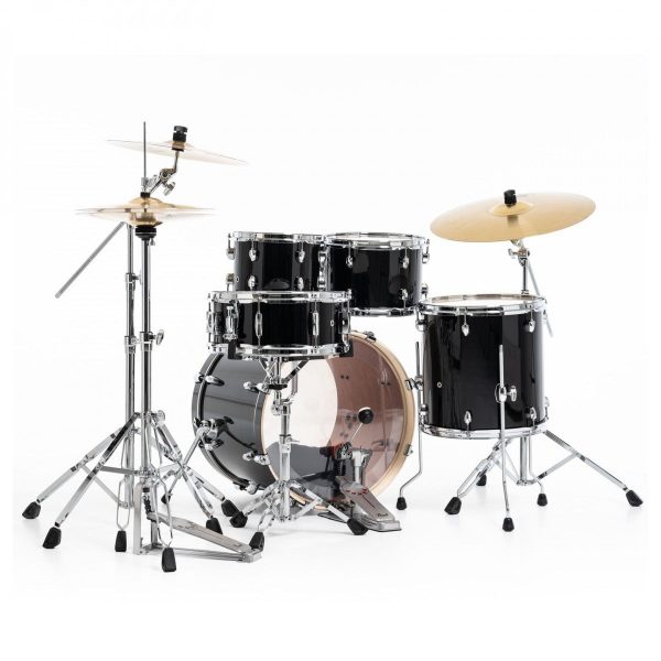 Pearl Export Jet Black 5 Piece Drum Kit including Sabian SBR Cymbals (20 , 10 , 12 , 14 , 14  snare) For Discount