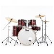 Pearl Export Black Cherry Glitter 5 Piece Drum Kit including Sabian SBR Cymbals (22 , 10 , 12 , 16 , 14  snare) Fashion